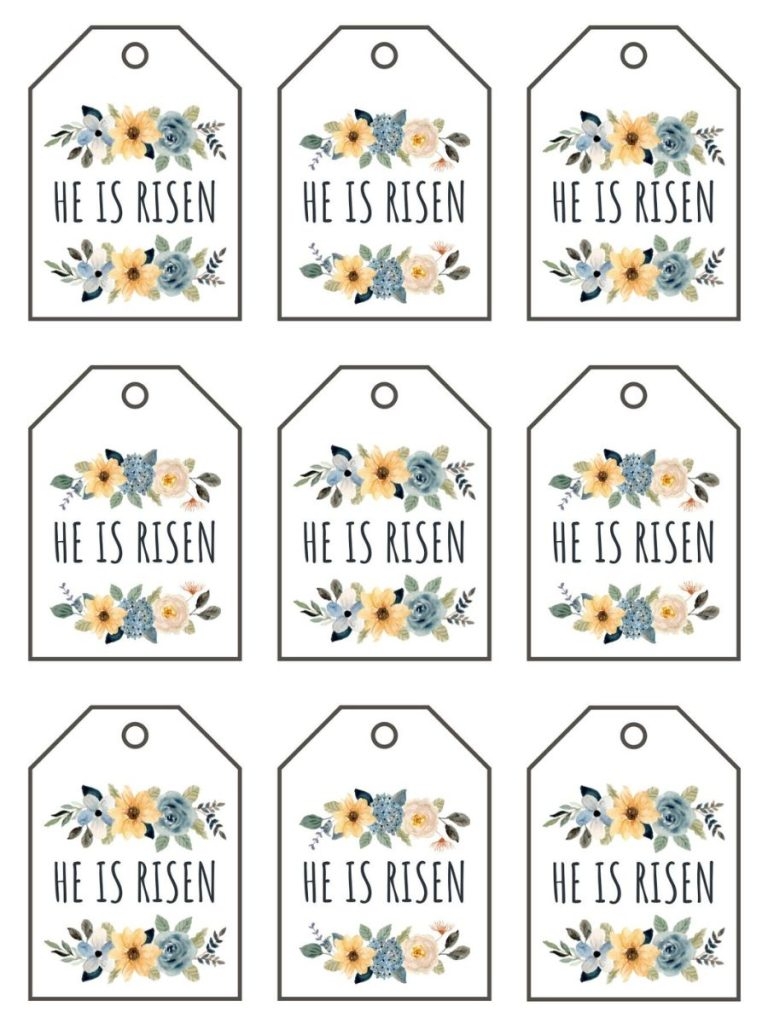 Free Printable Easter Gift Tag Designs For Every Bunny For Hope And Joy