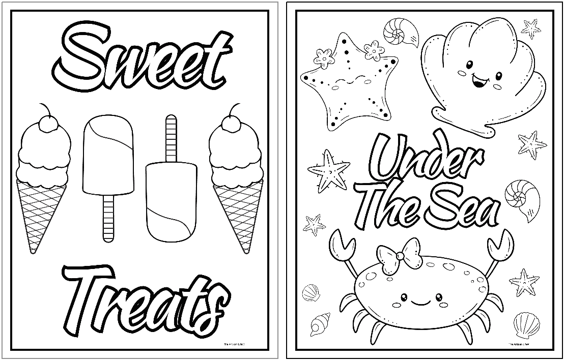 Free Printable Easy Summer Coloring Pages The Artisan Life Free Printable Easy Summer Coloring Pages The Artisan Life