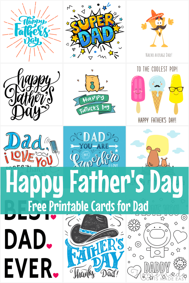 printable father's day card