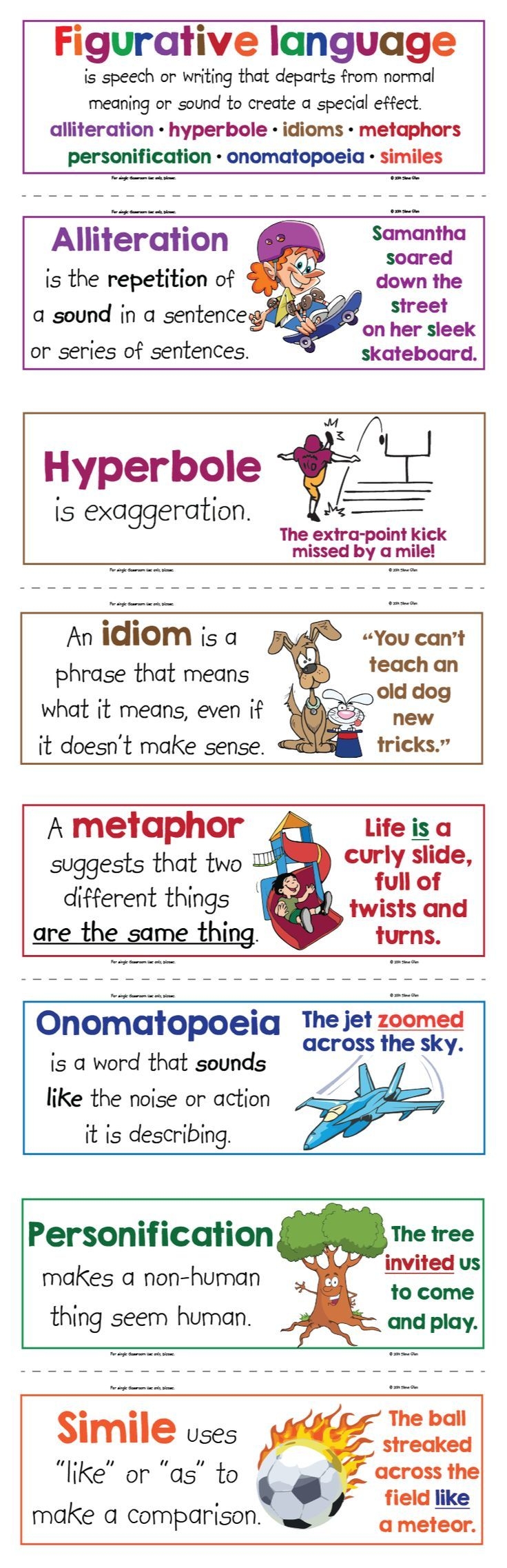 Free Printable Figurative Language Anchor Charts