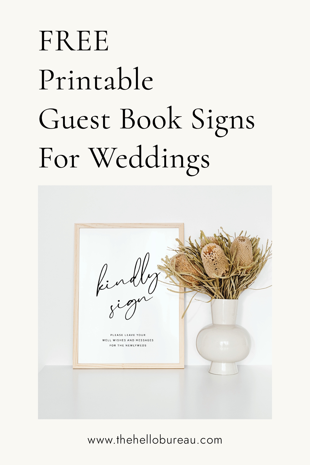 Free Printable Guest Book Signs For Weddings