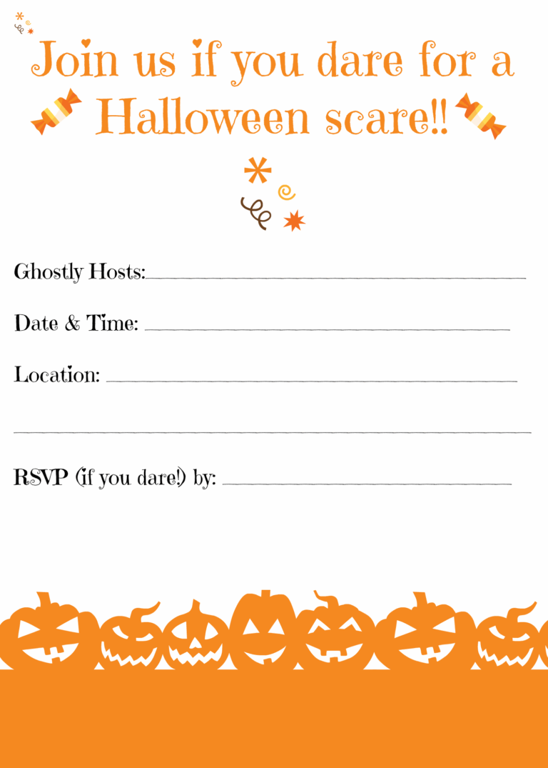 Free Printable Halloween Invitations For Your Super Spooktacular Parties with A How To Pretty Opinionated
