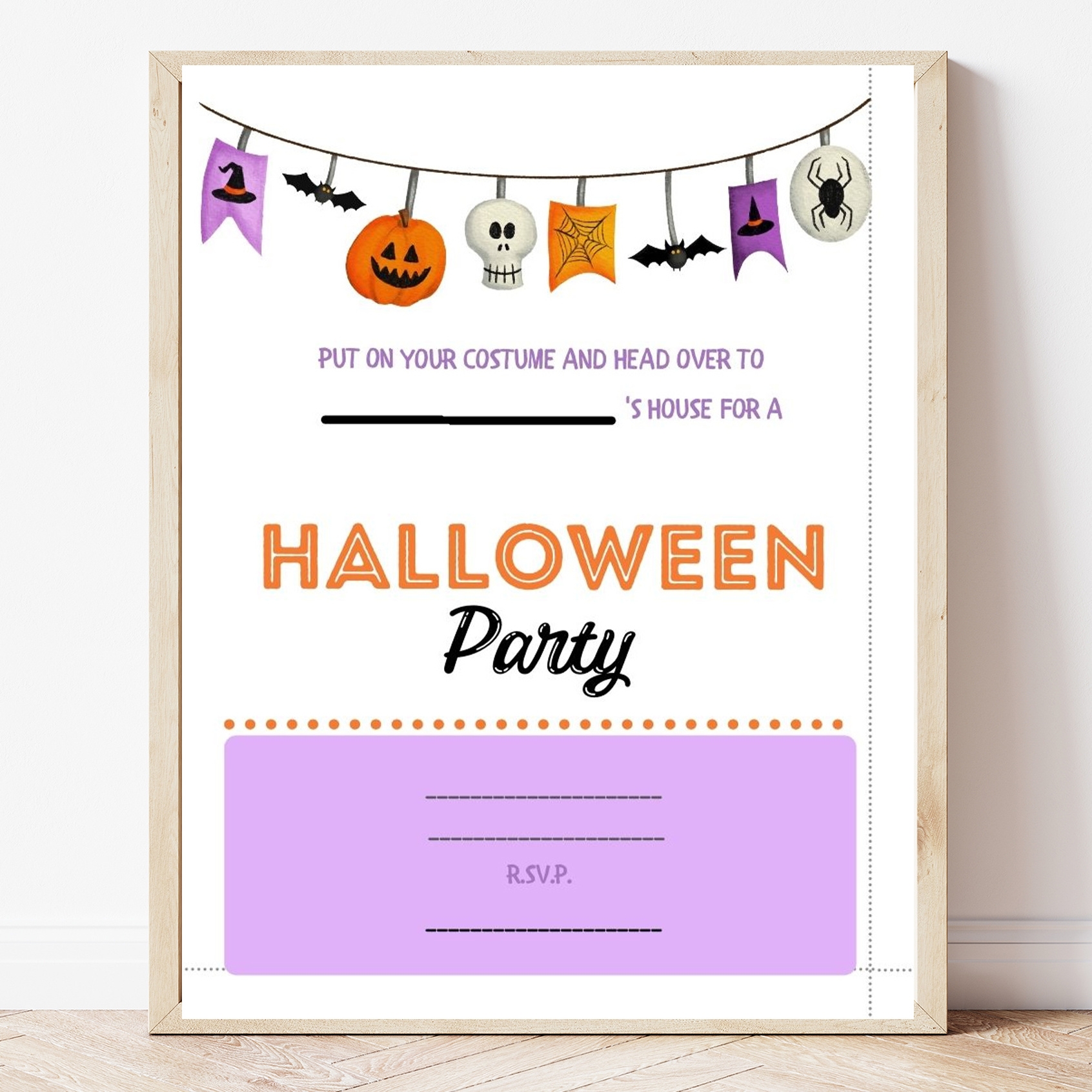 Free Printable Halloween Party Invitation Sweet Pea Free Printable Halloween Party Invitation Sweet Pea