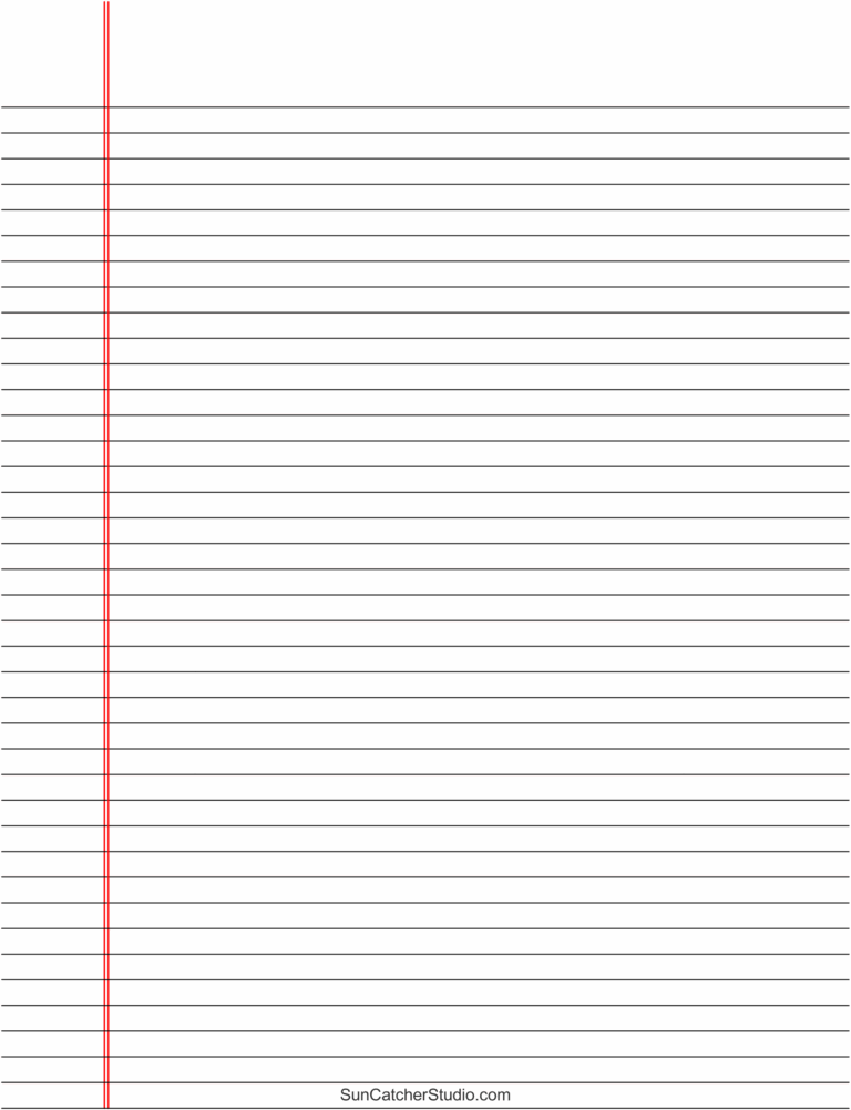 Free Printable Lined Paper Handwriting Notebook Templates Free Printables Monograms Design Tools Patterns DIY Projects