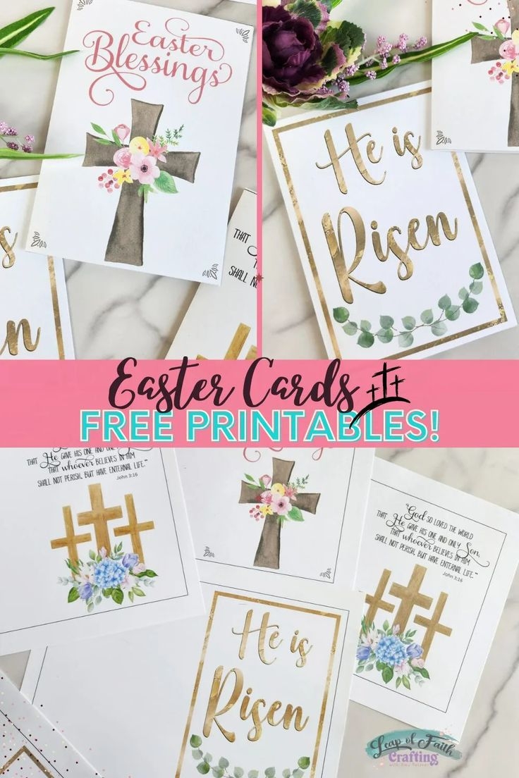 FREE Printable Religious Easter Card 3 Designs FREE Printable Religious Easter Card 3 Designs