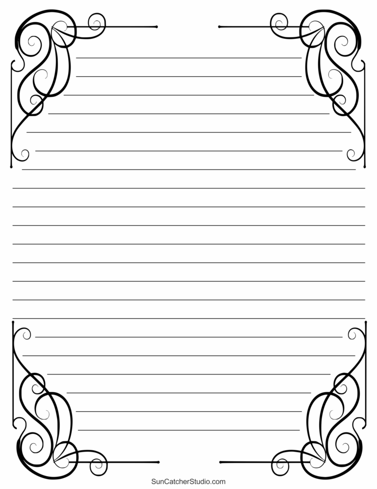 Free Printable Stationery And Lined Letter Writing Paper Free Printables Monograms Design Tools Patterns DIY Projects
