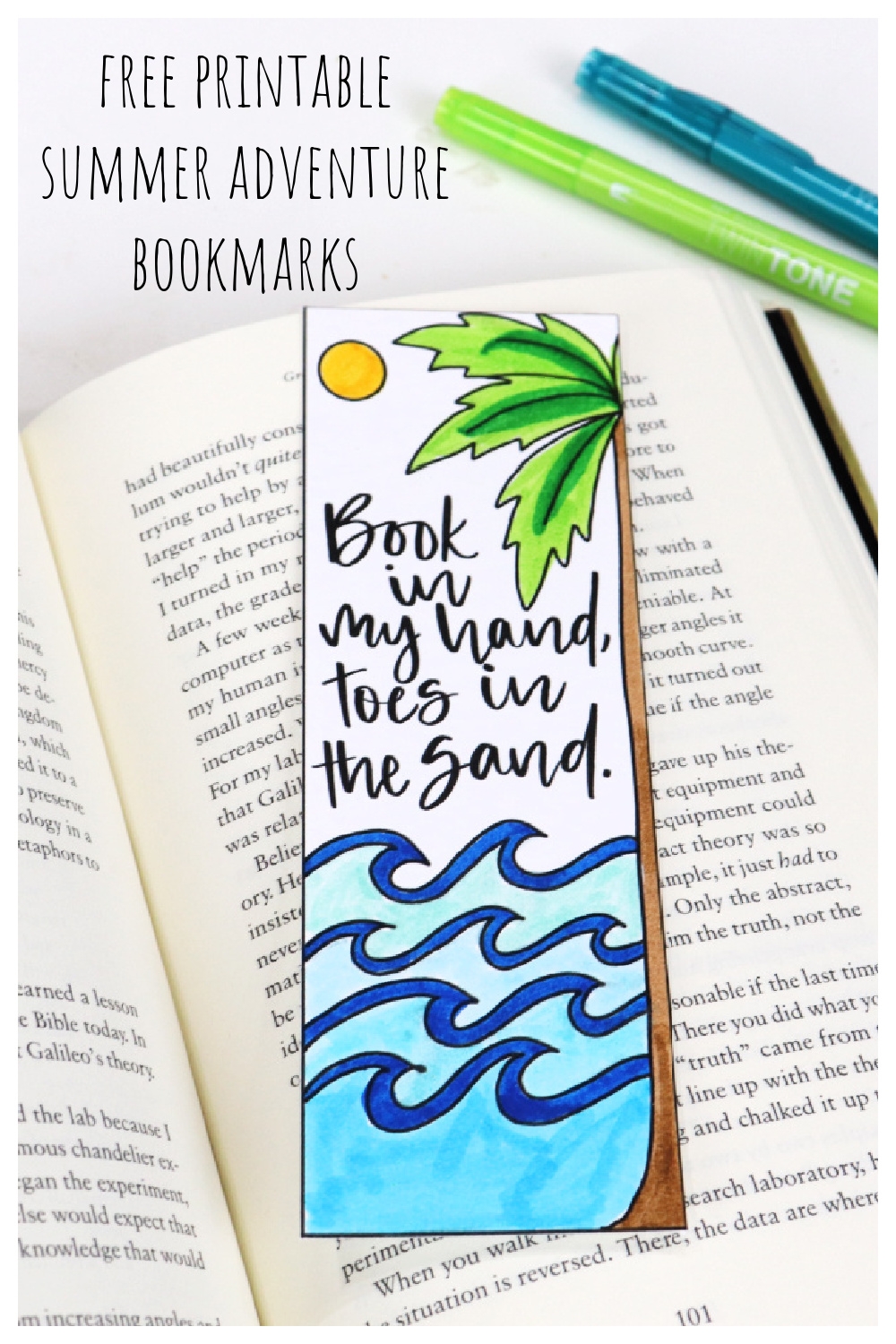 Free Printable Summer Adventure Bookmarks Tombow USA Blog
