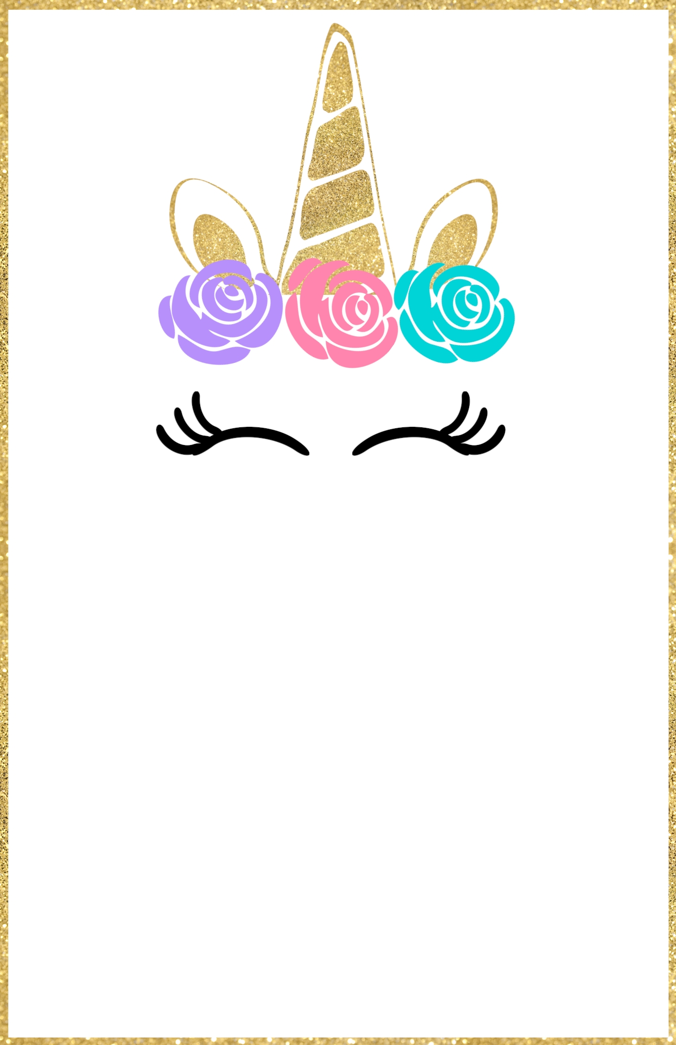 Free Printable Unicorn Invitations Template Paper Trail Design Free Printable Unicorn Invitations Template Paper Trail Design