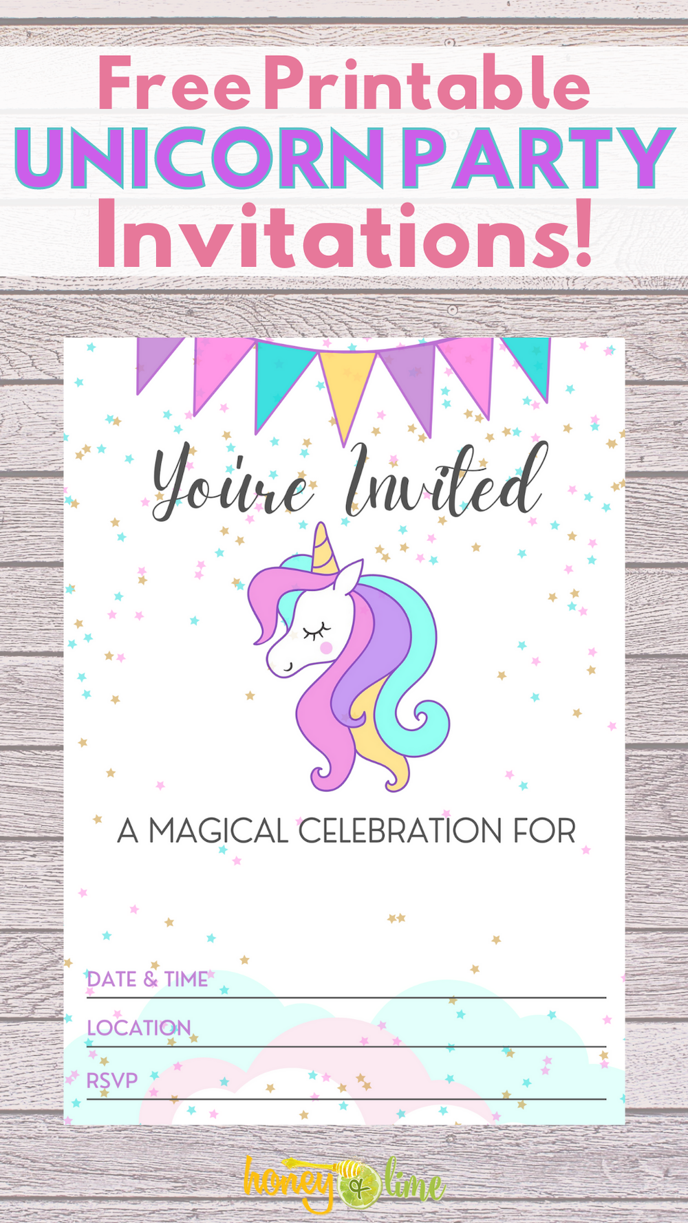 free printable unicorn invitations free printable unicorn invitations