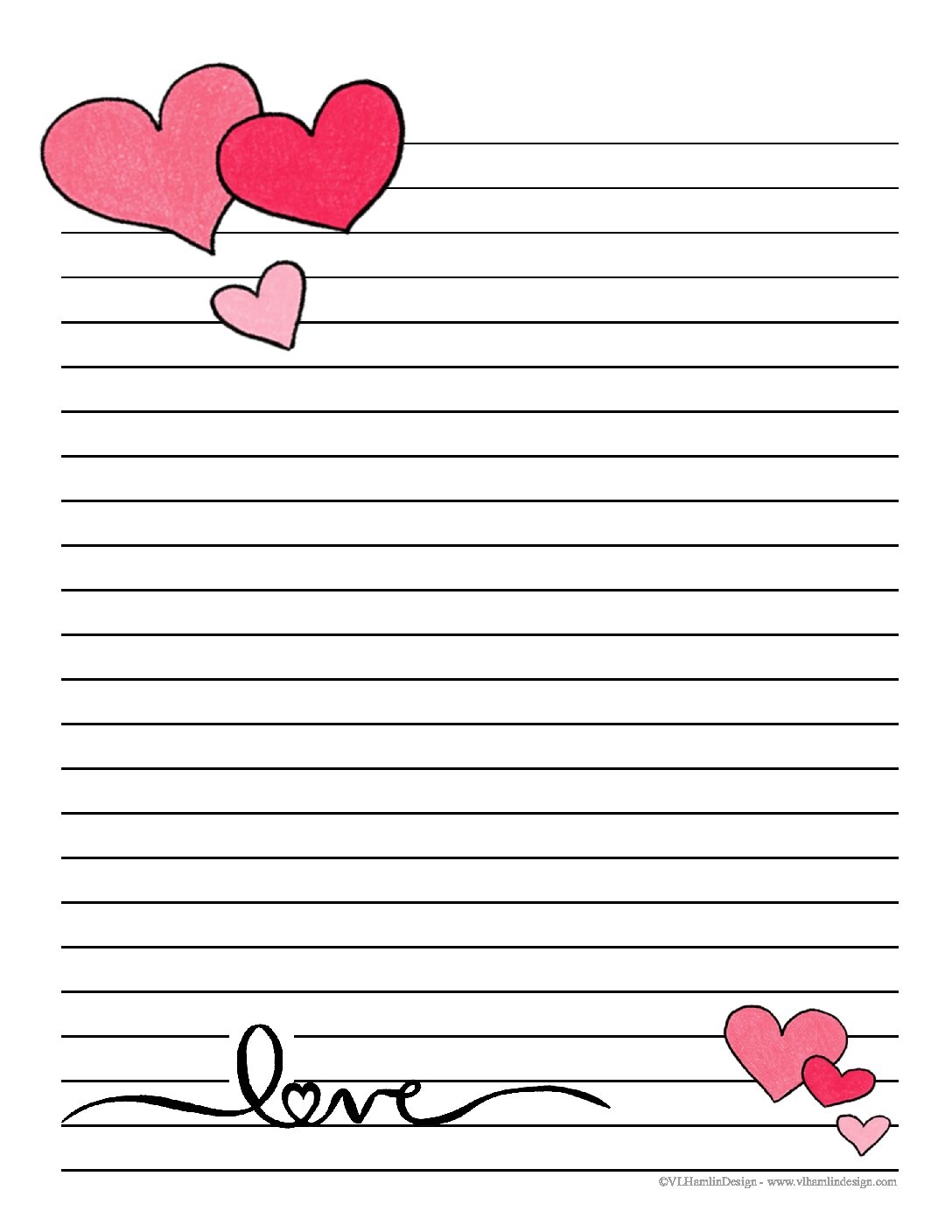 Free Printable Valentines Day Stationery Download Food Life Design Food Life Design