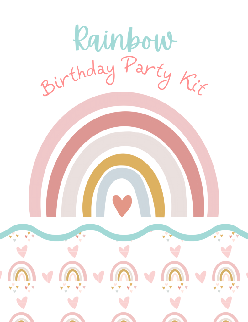 Free Rainbow Birthday Party Printables Fun Printable Freebies