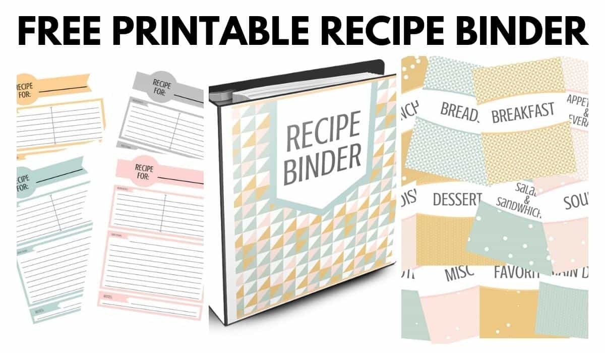 Free Recipe Binder Printables I Scream For Buttercream Free Recipe Binder Printables I Scream For Buttercream