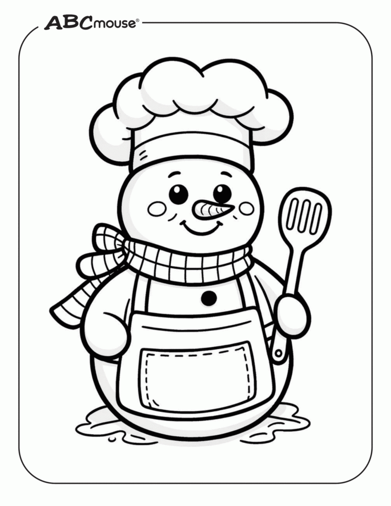 Free Snowman Coloring Pages ABCmouse