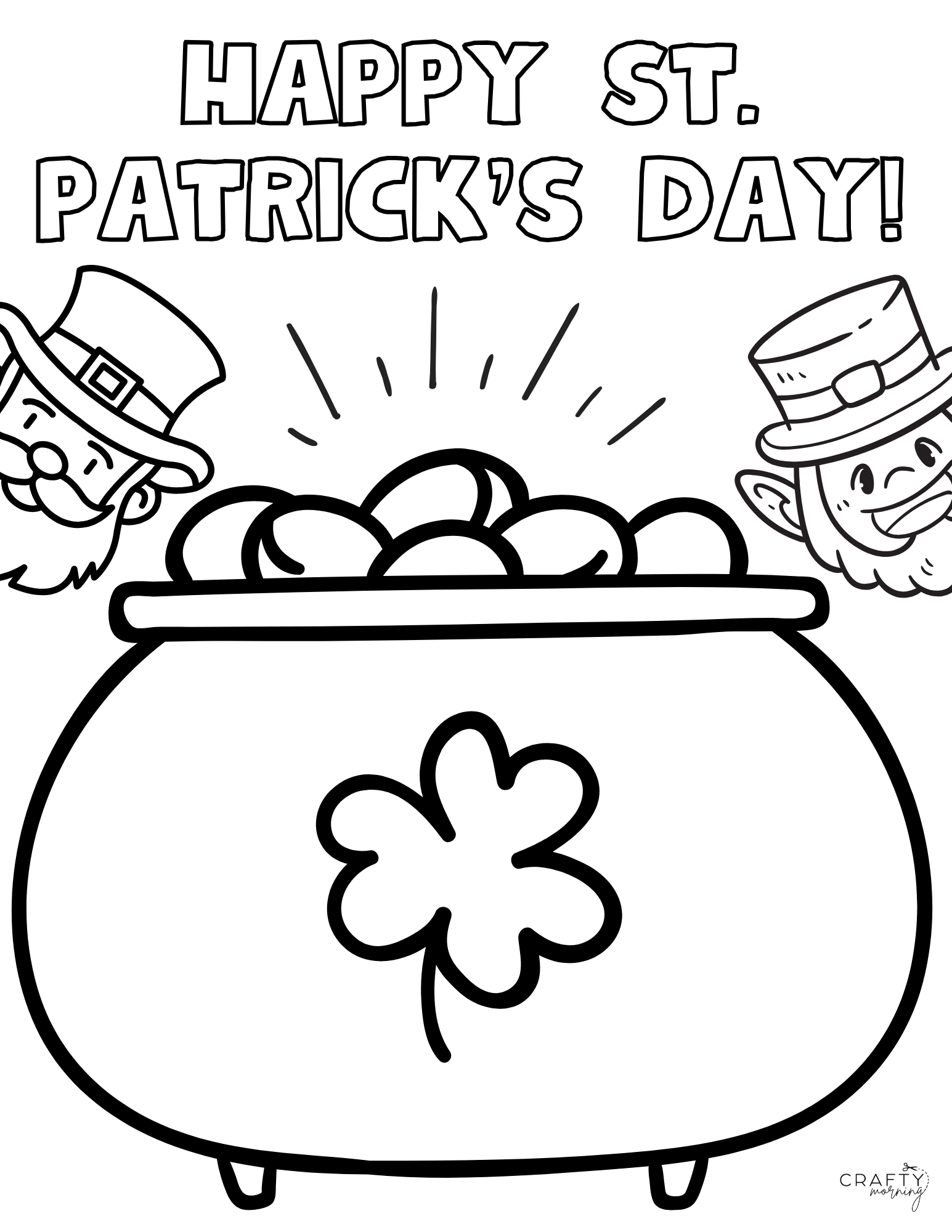 Free St Patrick s Day Coloring Pages Crafty Morning