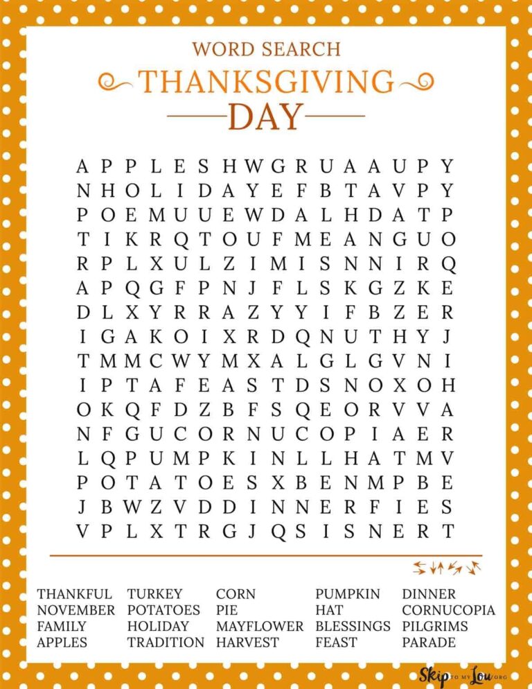 Free Thanksgiving Printables Skip To My Lou