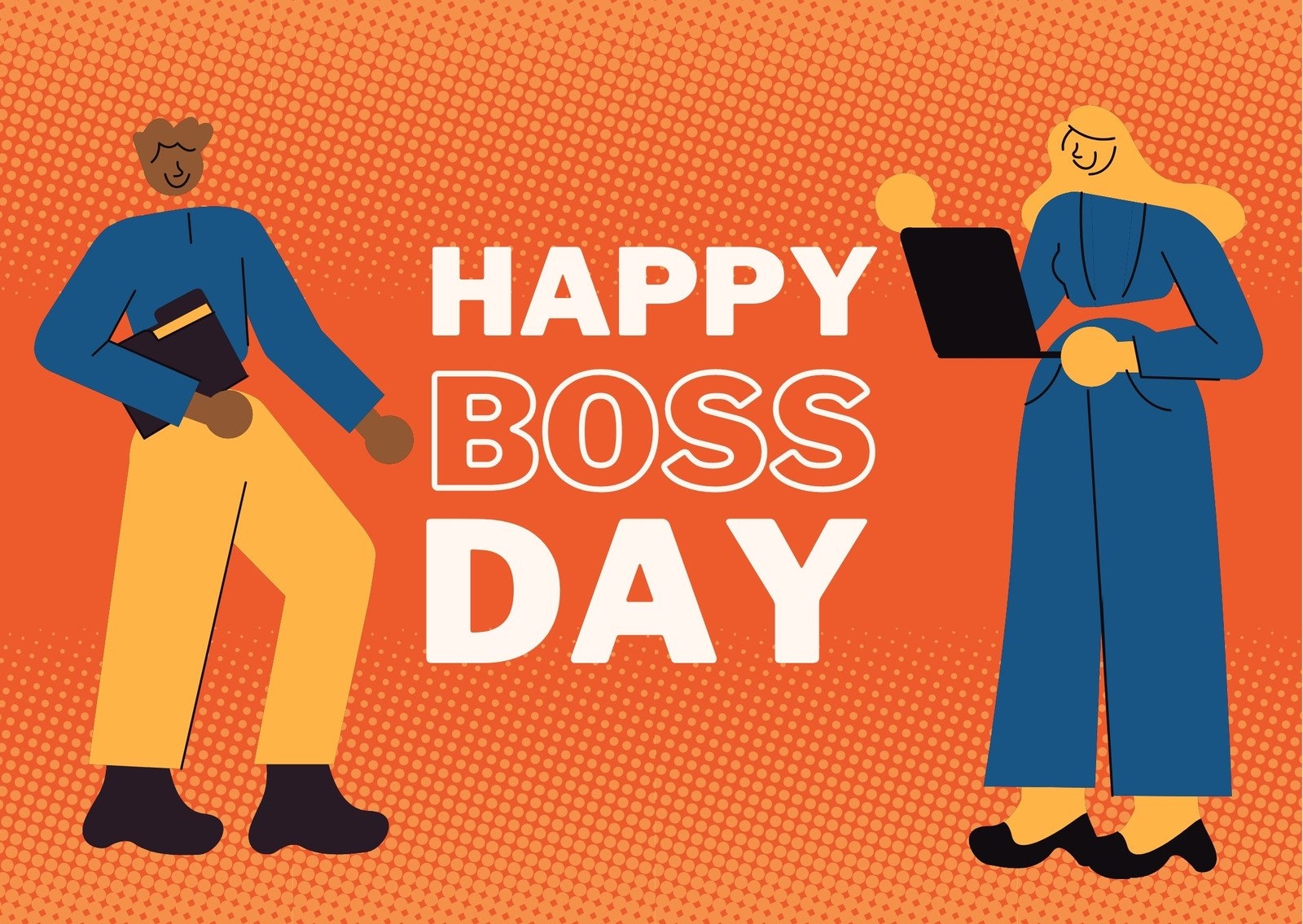Free To Customize And Print Boss Day Card Templates Canva