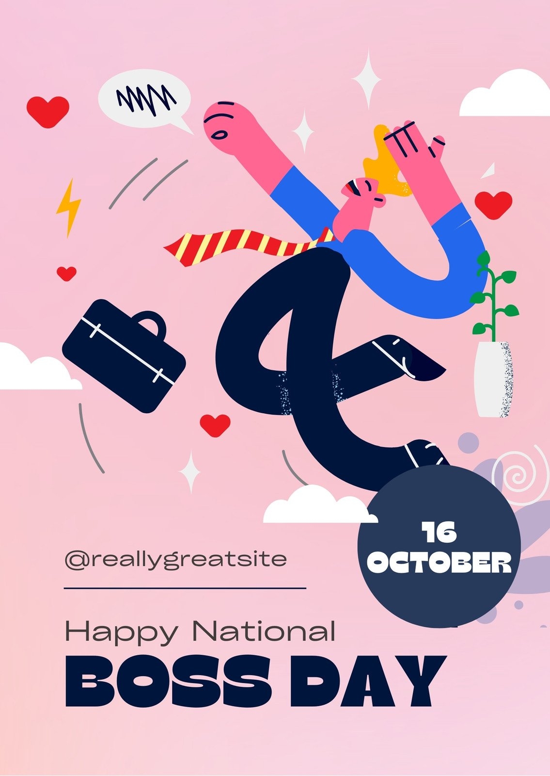 Free To Customize And Print Boss Day Card Templates Canva