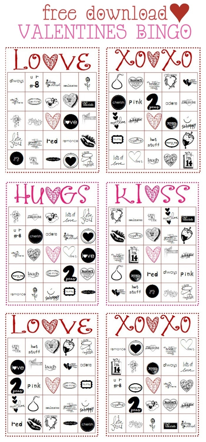 FREE Valentines BINGO Cards Let s DIY It All With Kritsyn Merkley FREE Valentines BINGO Cards Let s DIY It All With Kritsyn Merkley