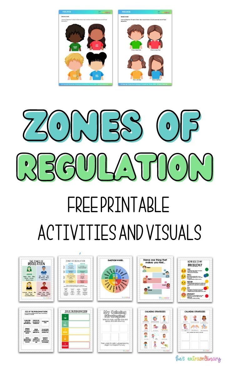 zones of regulation free printables