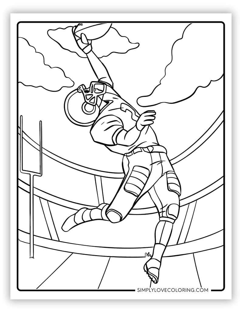 free printable football coloring pages