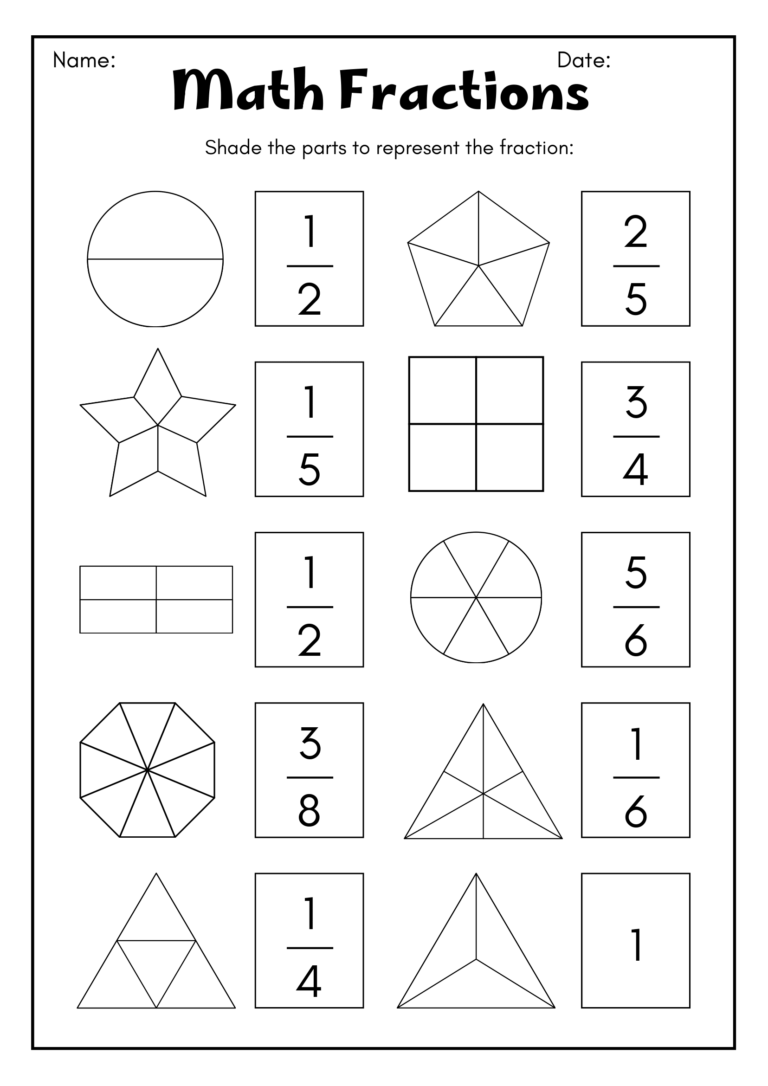 Fun Math Fraction Worksheets For 3rd Graders Made By Teachers