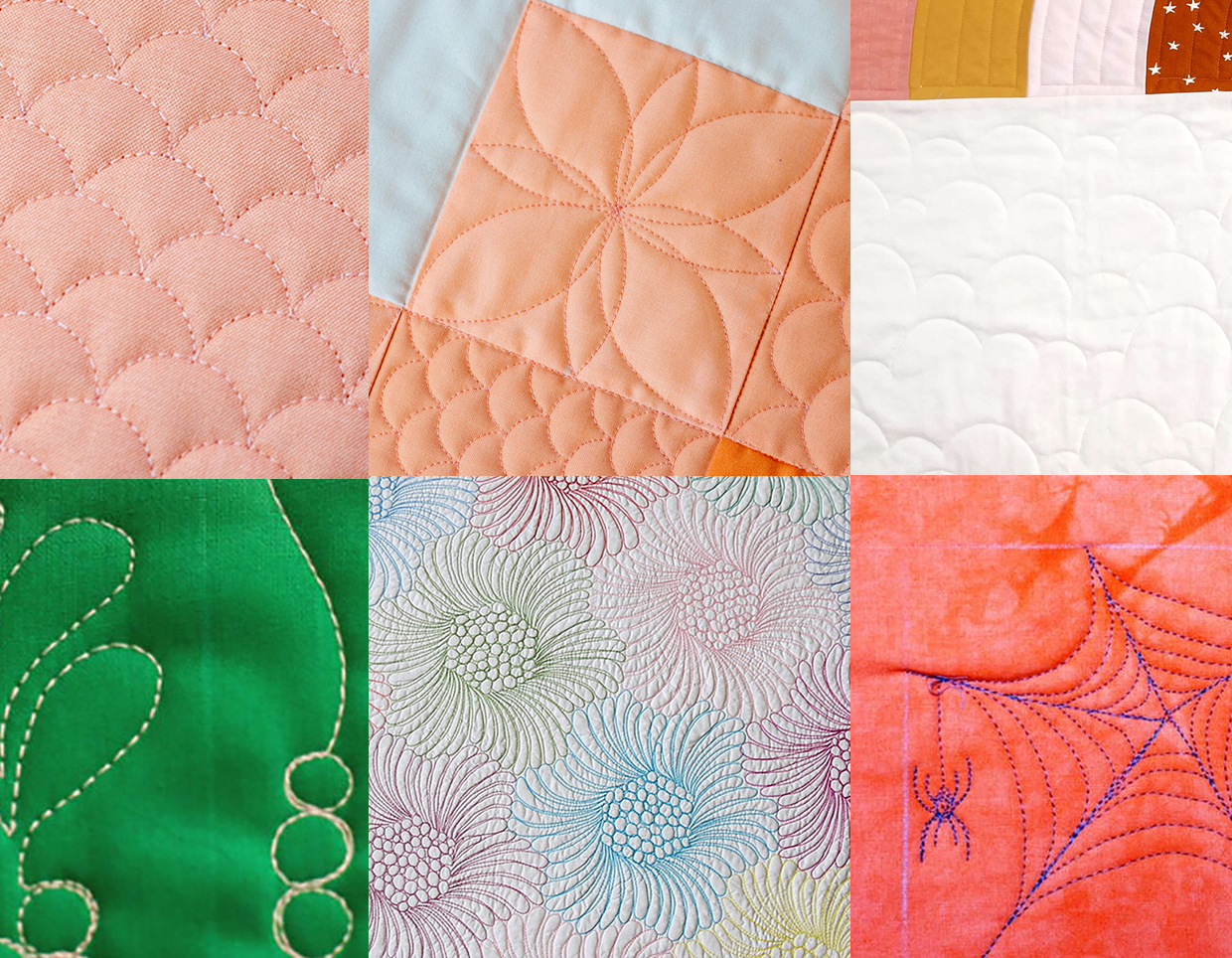 Get Stitching With These Free Motion Quilting Patterns Gathered