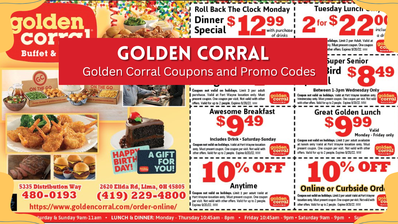 Golden Corral Coupons 2025 Best Deals Discounts Tips