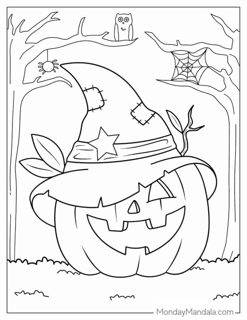 Halloween Coloring Sheets Free Printable Top