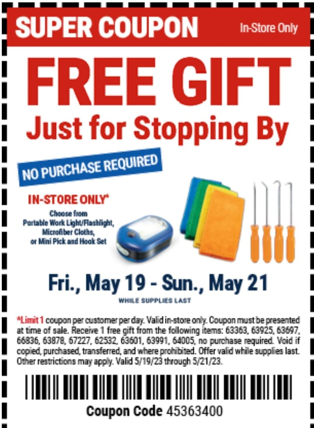 Harbor Freight Tools Coupon Database Free Coupons 25 Percent Off Coupons Toolbox Coupons 12 X 12 MICROFIBER CLEANING CLOTHS PACK OF 4