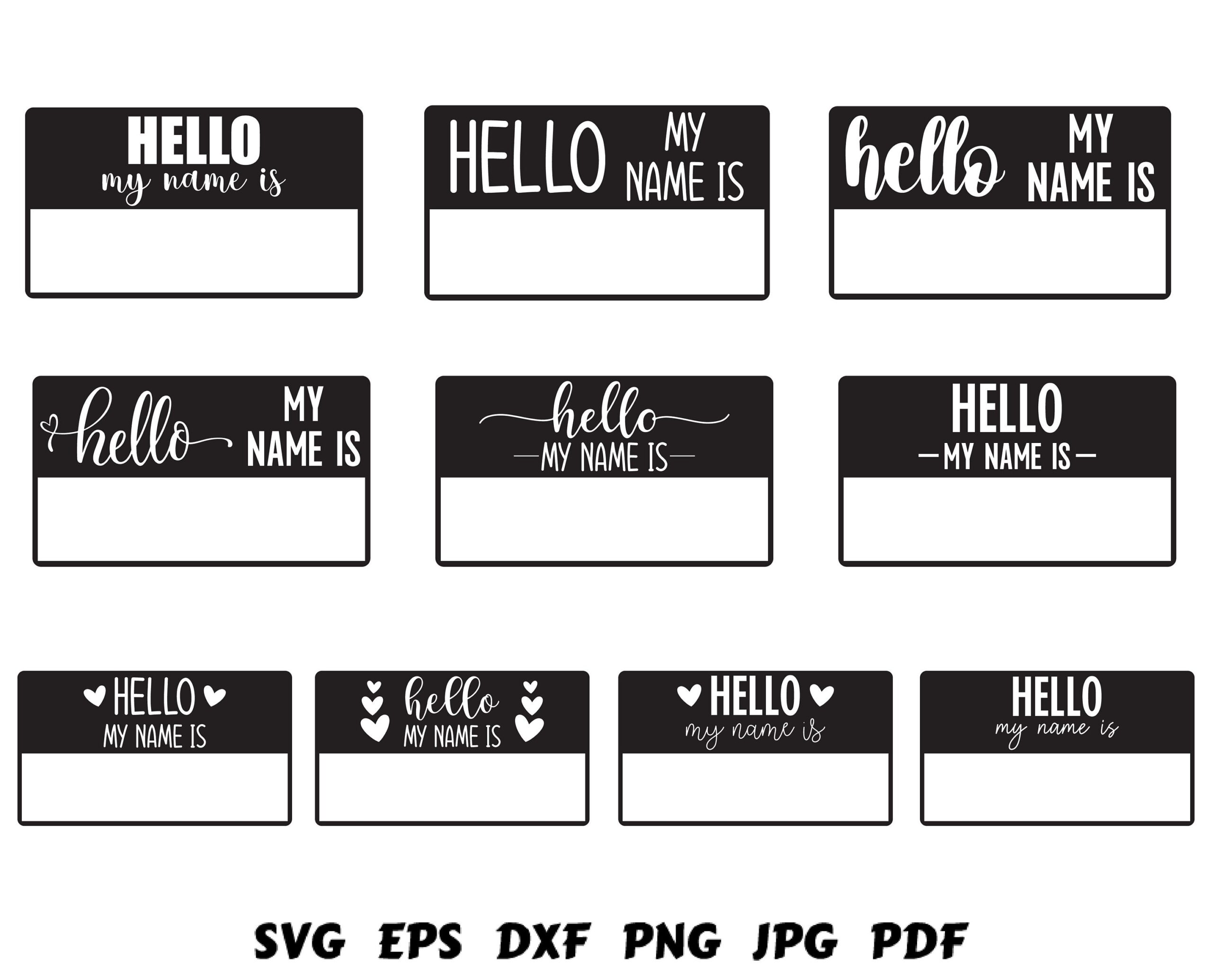 Hello My Name Is Printable - Mom Printable