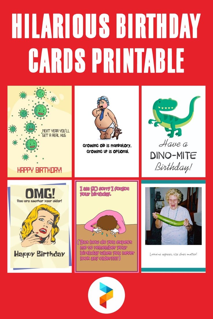 Hilarious Birthday Cards 10 Free PDF Printables Printablee