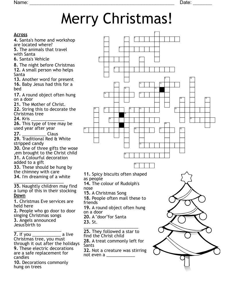 free printable christmas crossword puzzles with answers free printable christmas crossword puzzles with answers