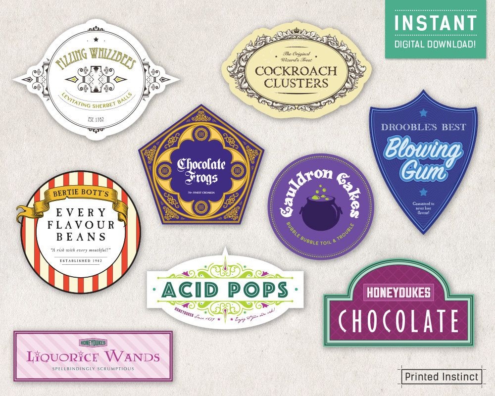 Honeydukes Candy Labels Free Printable Honeydukes Candy Labels Free Printable