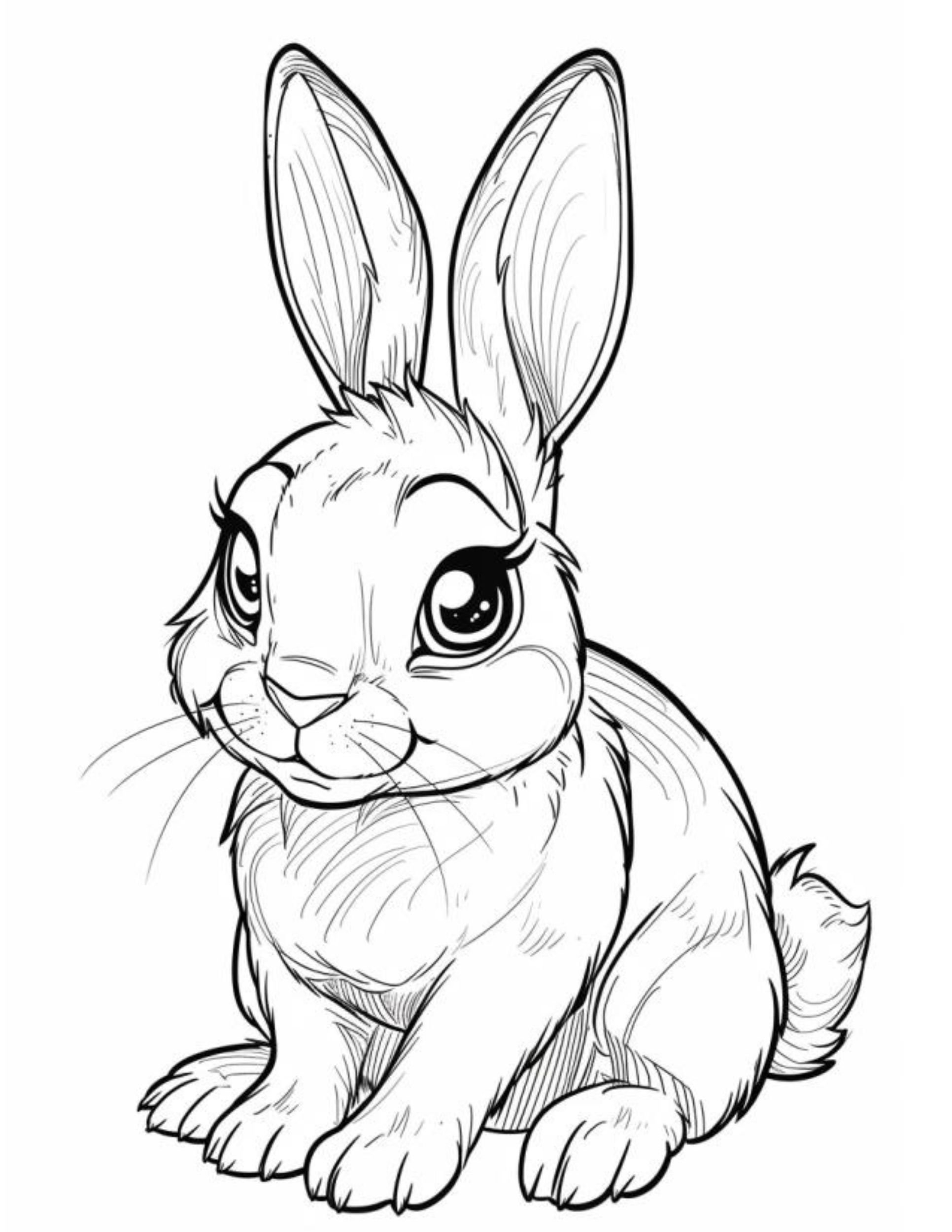 free printable easter bunny coloring pages