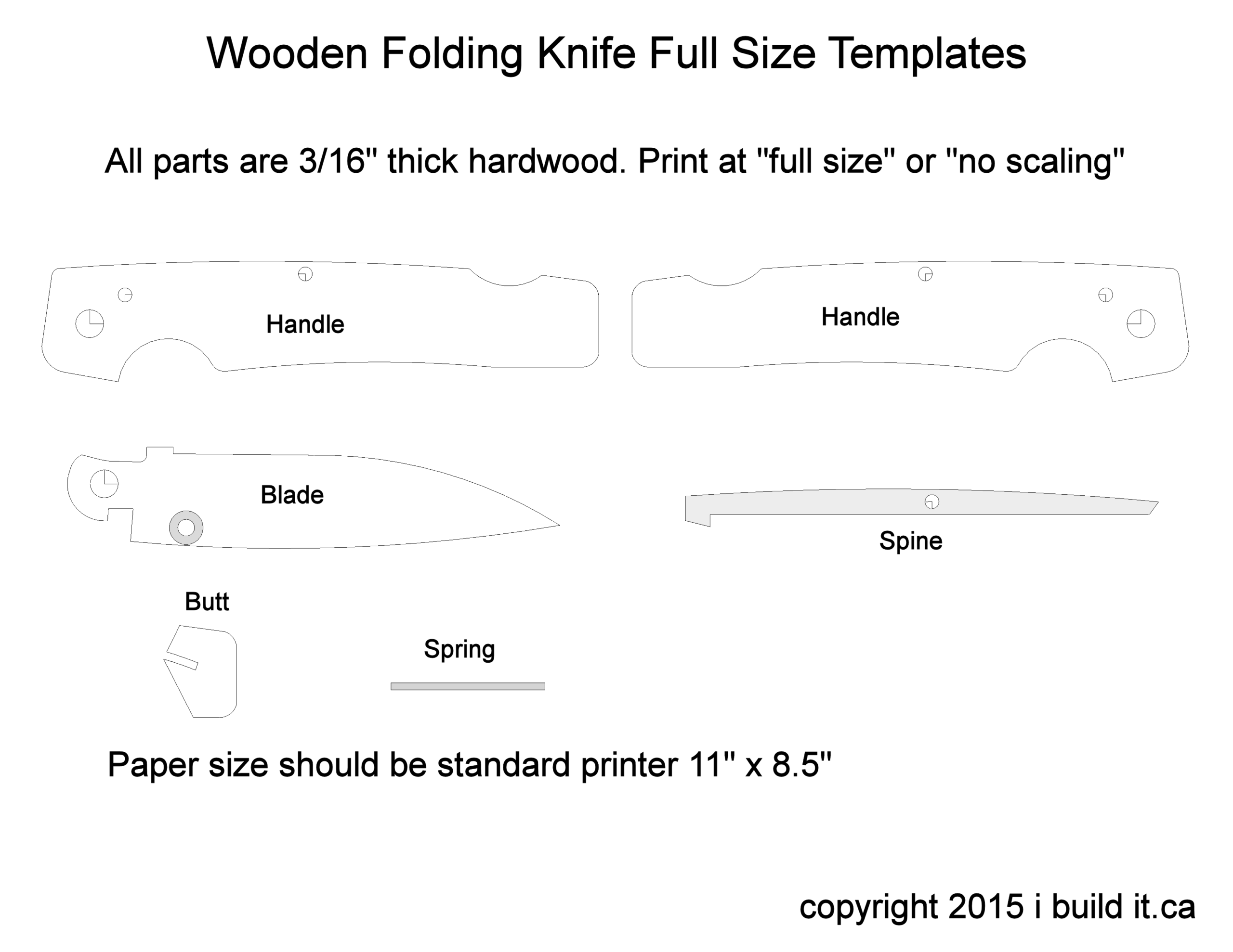 How To A Wooden Pocket Knife With Hand Tools IBUILDIT CA