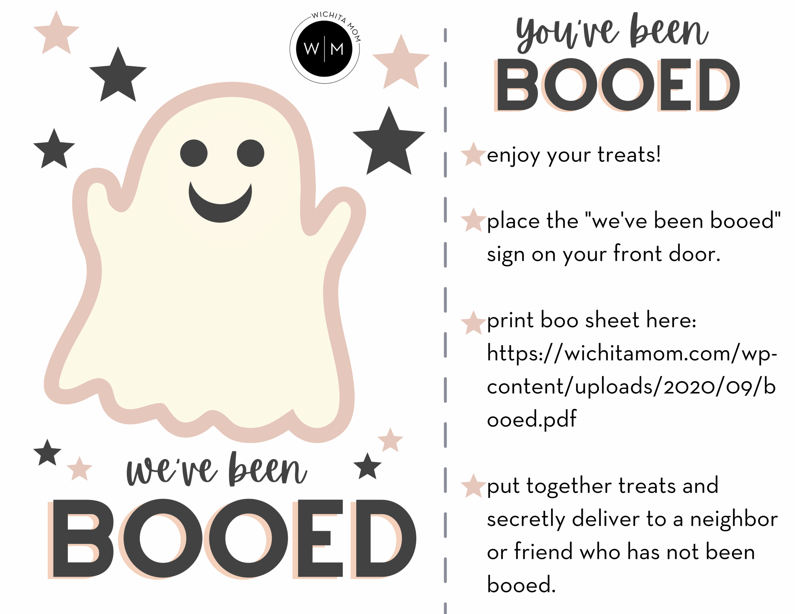 you've been booed free printable