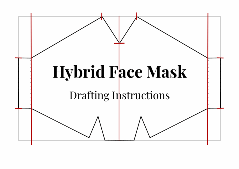 How To Draft The Hybrid Face Mask Pattern Gwenstella Made