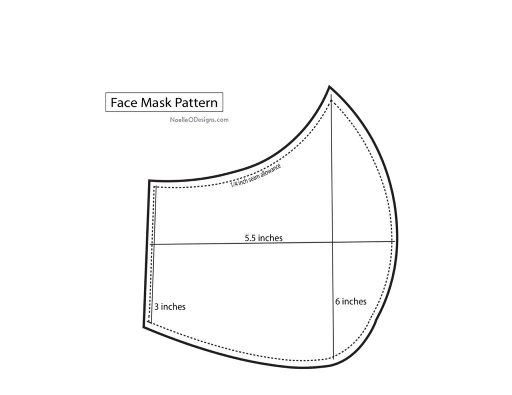 face mask template printable