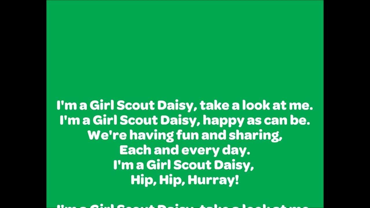 I m A Girl Scout Daisy YouTube