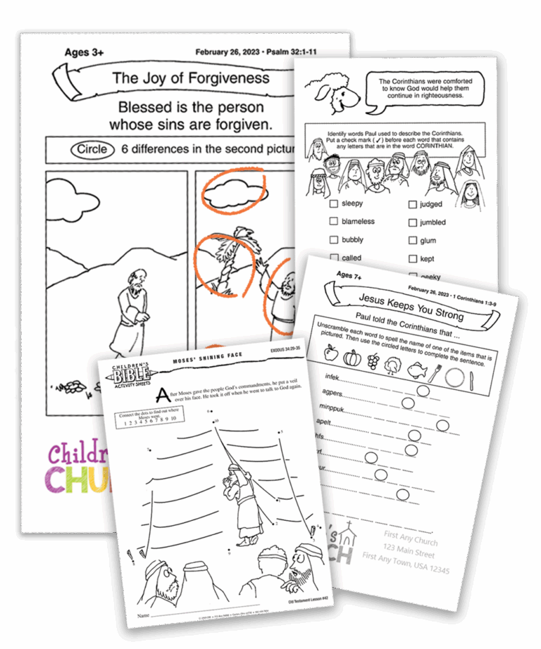 Ideas For Children s Church Children s Church Lessons Sample Children s Worship Bulletins Children s Worship Bulletins