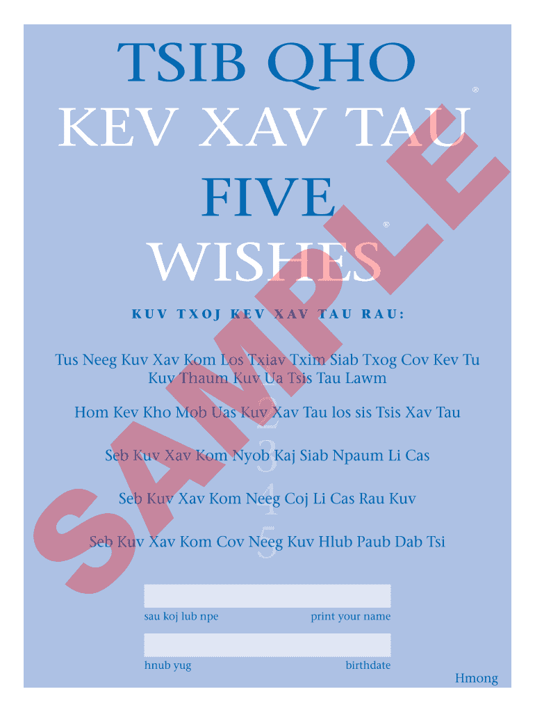 Is There A Free Copy Of The Five Wishes Document Fill Out Sign Online DocHub