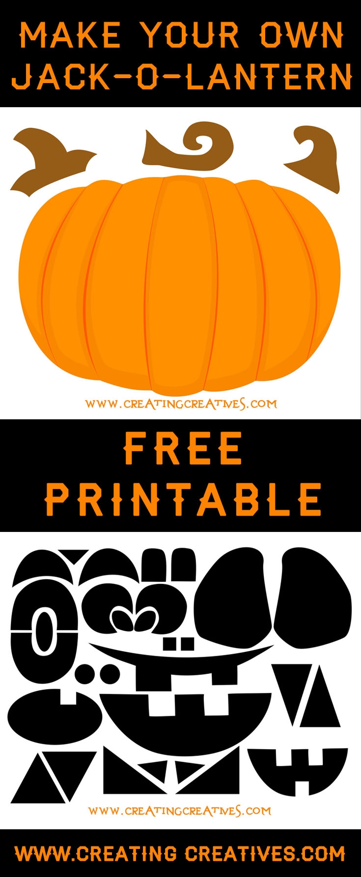jack o lantern templates printable free
