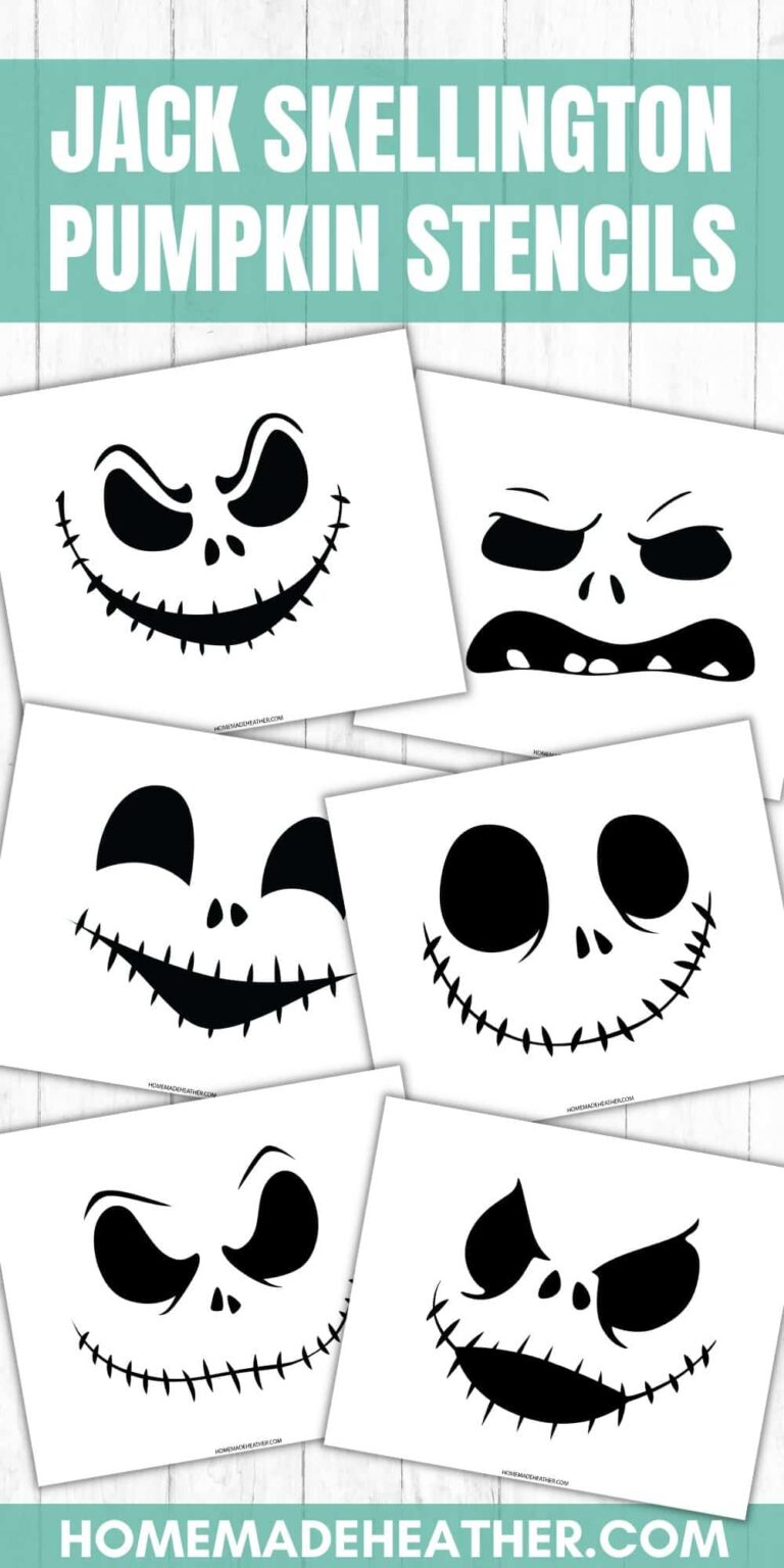 Jack Skellington Pumpkin Carving Stencils Homemade Heather