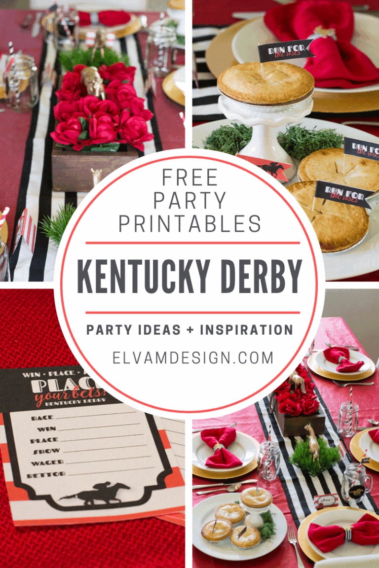 Kentucky Derby Party With Free Printables Elva M Design Studio