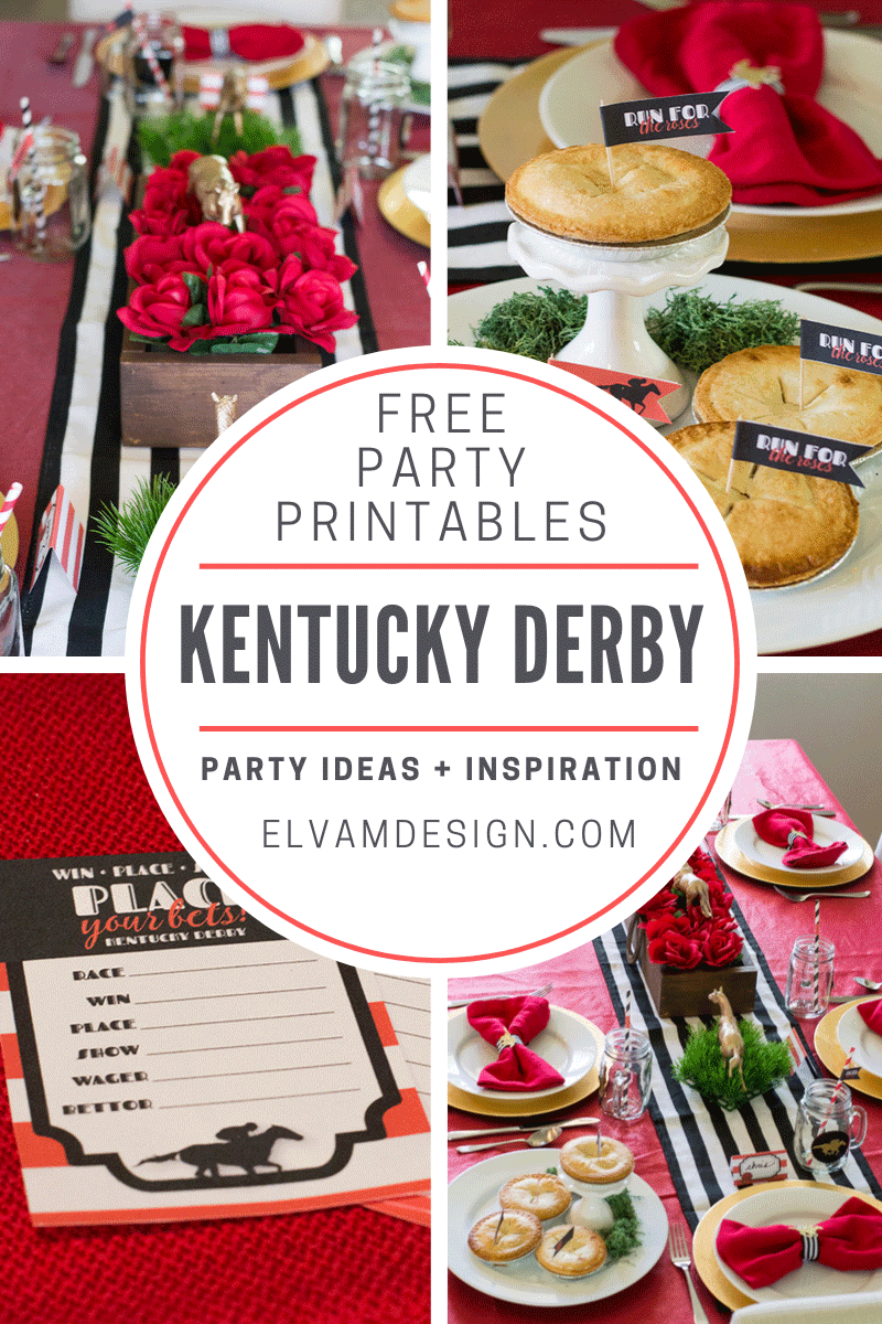 Kentucky Derby Party With Free Printables Elva M Design Studio