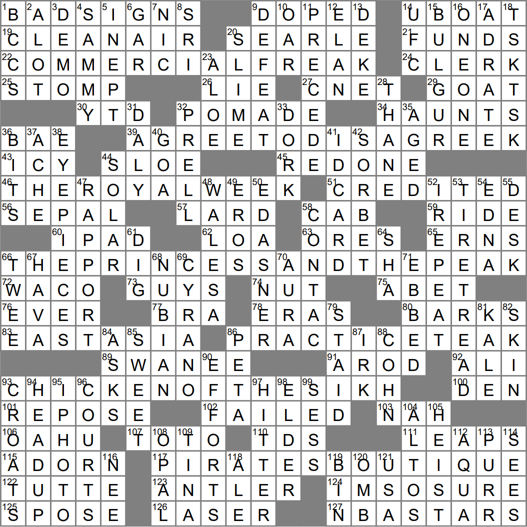 LA Times Crossword 18 Dec 22 Sunday LAXCrossword LA Times Crossword 18 Dec 22 Sunday LAXCrossword