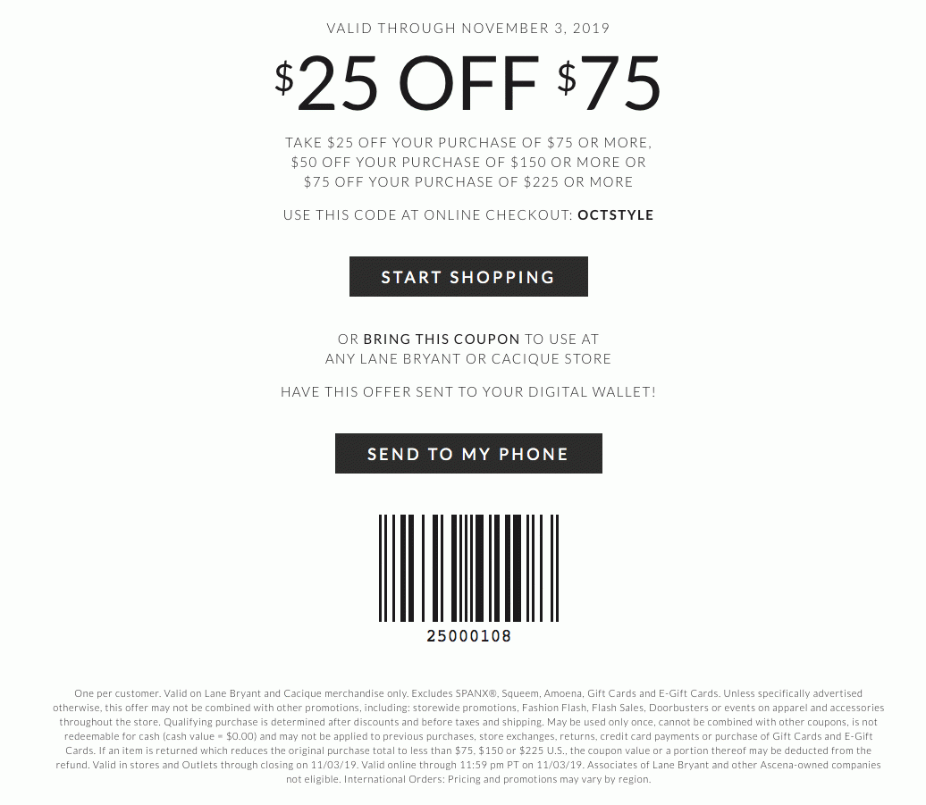 Lane Bryant Printable Coupons Promo Codes Page 8