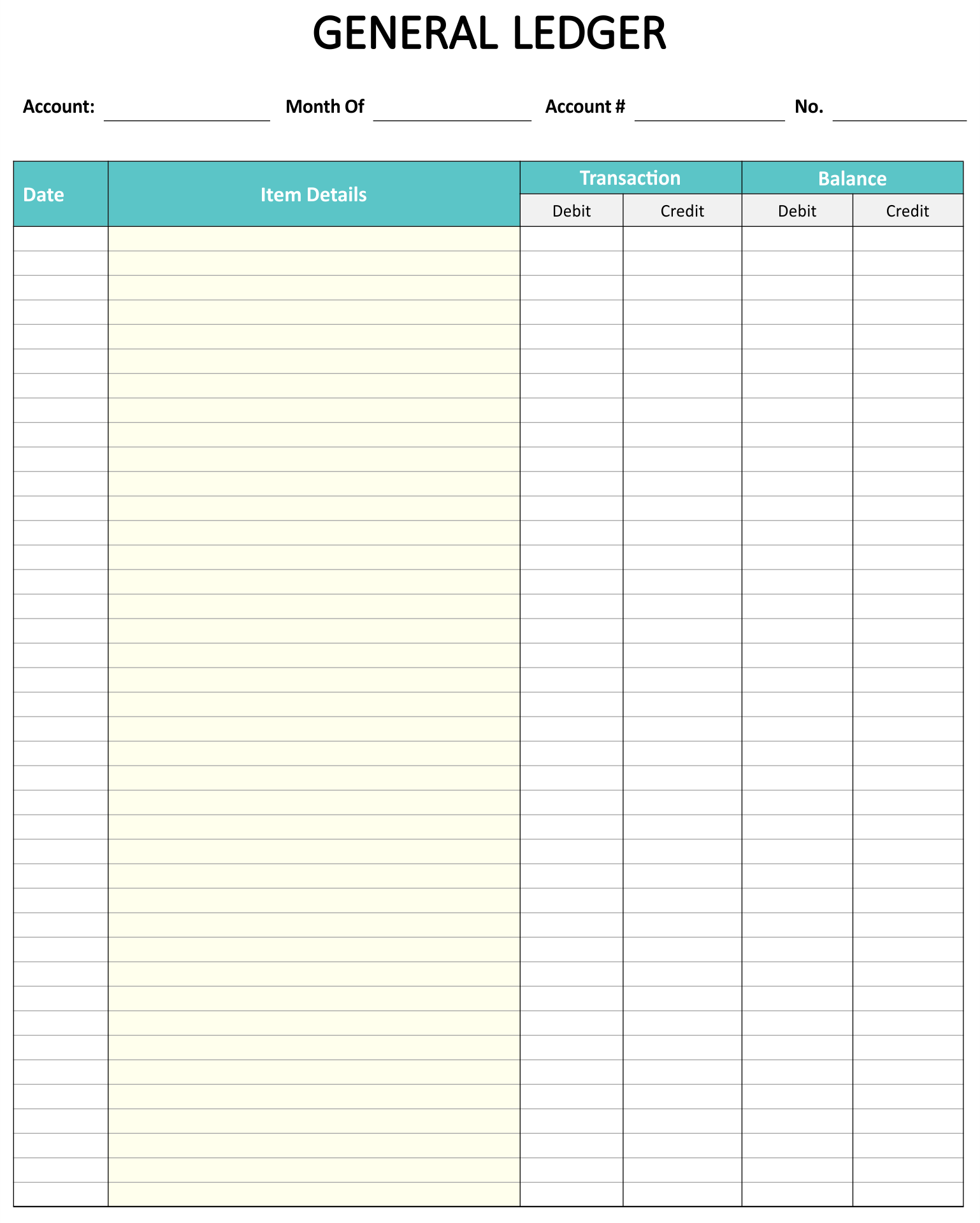 Ledger Balance Sheet 10 Free PDF Printables Printablee
