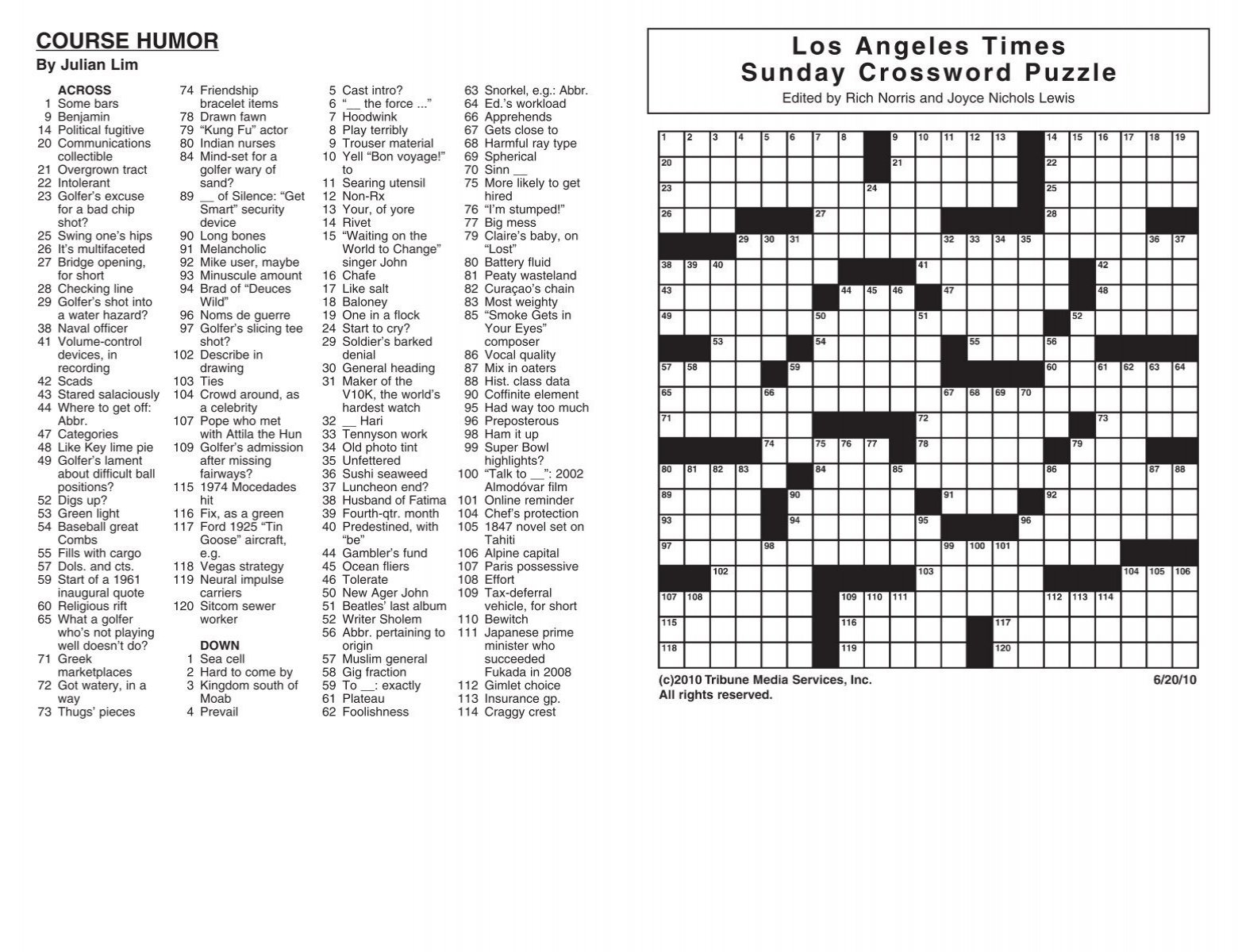 printable sunday crosswords printable sunday crosswords