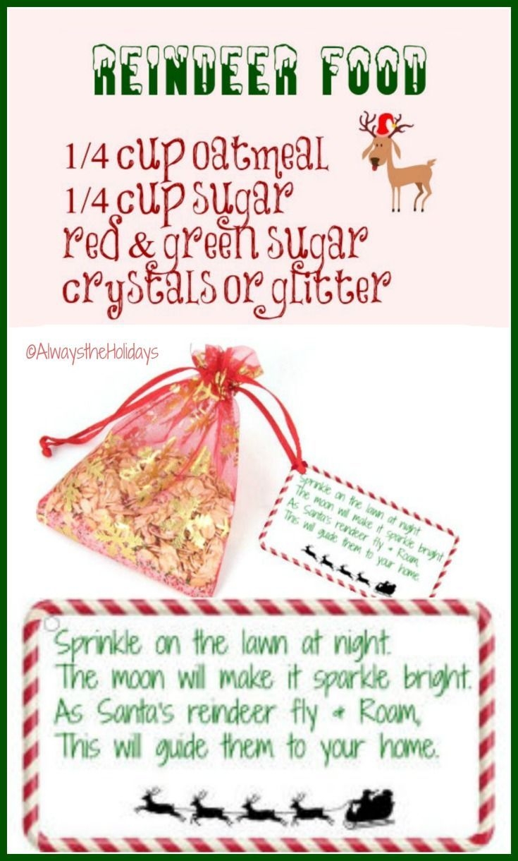 Magic Reindeer Food With Free Printable Label Fun Reindeer Snack